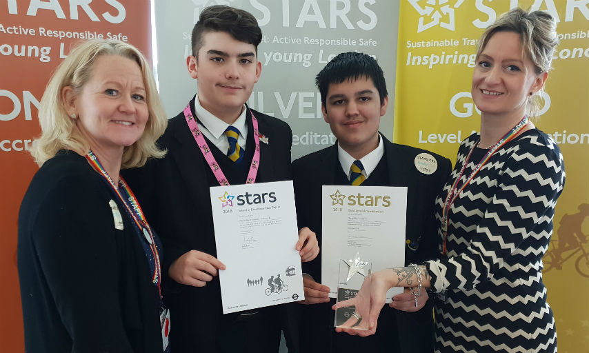 the halley academy scooped the excellence in road safety award