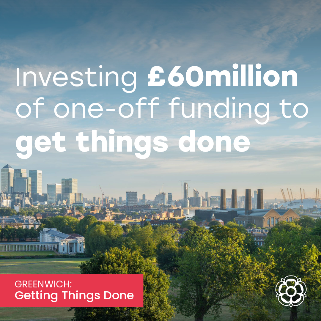 Investing £60 million of one-off funding to get things done