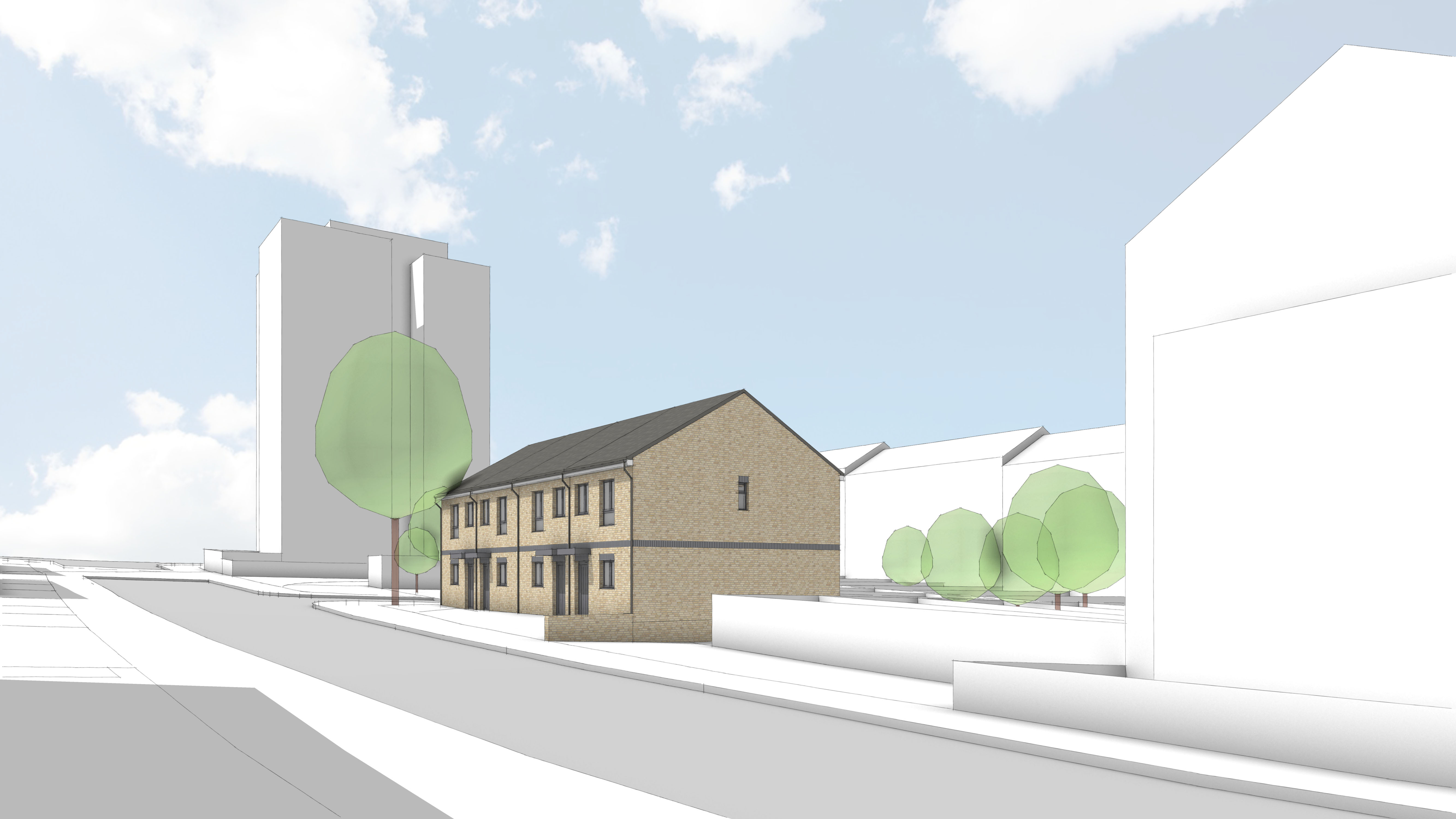 A design concept for new homes on Robert Street