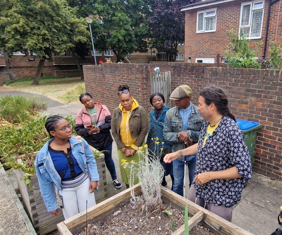 Community gardening session in Woolwich Common estate