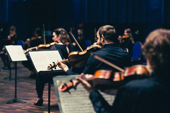 A photo of the Trinity Laban Lunchtime Concert: Sinfonia Strings in performance. 