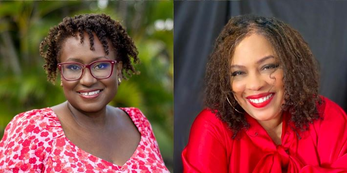 Headshots of two authors