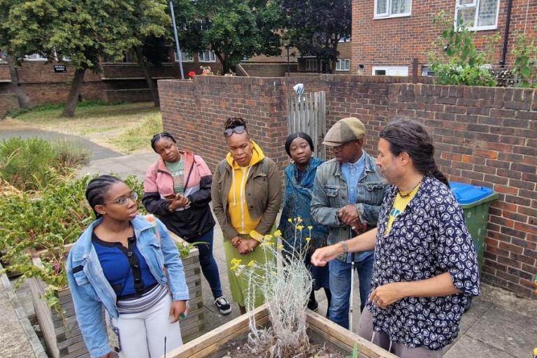 Community gardening session in Woolwich Common estate