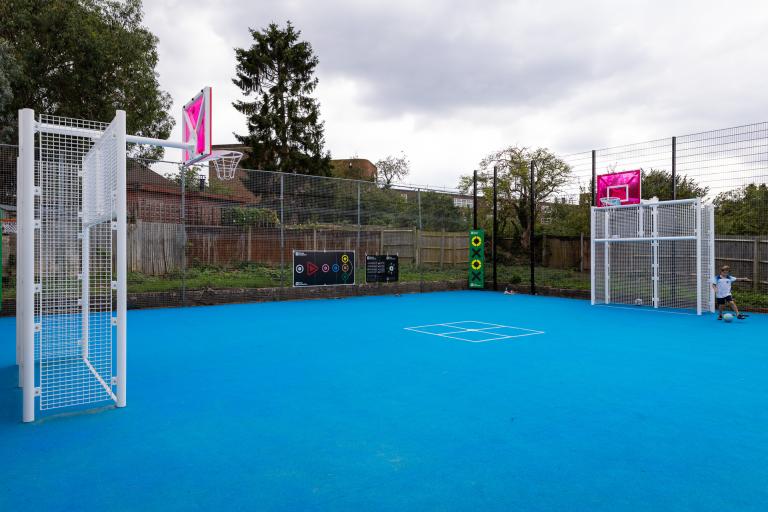 renovated play court 